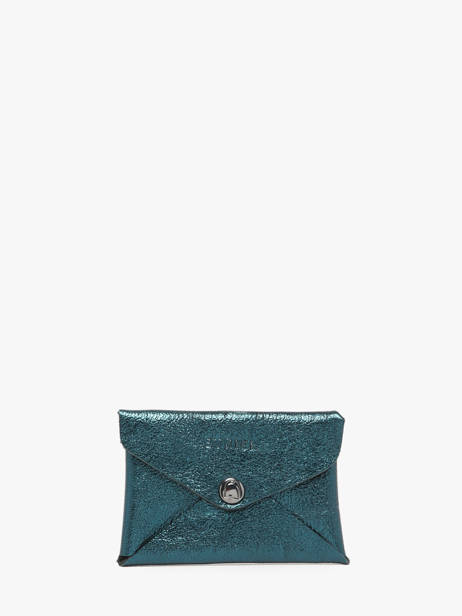 Porte-cartes Etincelle Irisée Cuir Etrier Vert etincelle irisee EETI5003